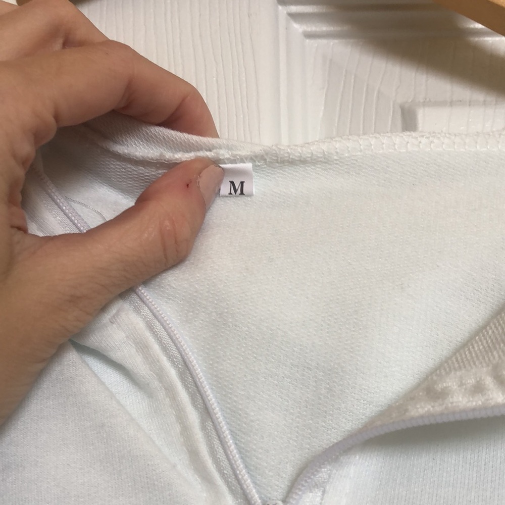 Gods Plan Basic White Sweatshirt - image 3